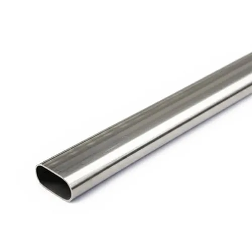 Труба нержавеющая профильная овальная 50х20х1 мм AISI 439 ASTM A312