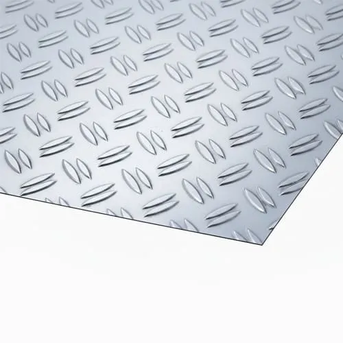 Лист алюминиевый рифлёный Дуэт 2х3000х1200 мм АМГ3 ГОСТ 21631-2023