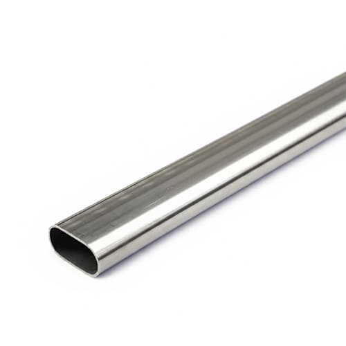 Труба нержавеющая профильная овальная 50х20х1 мм 12Х18Н10Т ГОСТ 8644-68