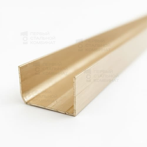 Швеллер анодированный алюминиевый 100х100х5 мм АД31Т1 ГОСТ 13623-90